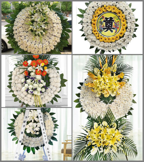 山东青岛即墨市灵山镇东三泉庄村花圈速递